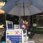 Kinh doanh Take Away- Mô hình Xe Cà Phê Di Động Gấp Gọn (Gắn trên xe máy)